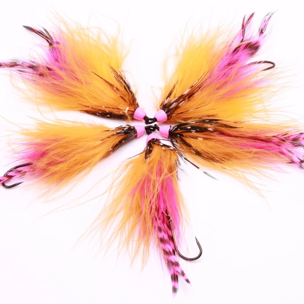 HazyFly Pink Cone Salmon Fly