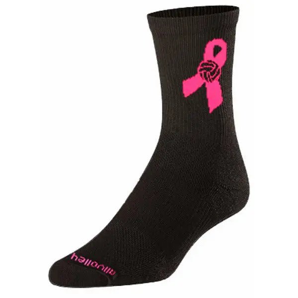 Pink Ribbon Volleyball Crew Socks - Angler's Pro Tackle & Outdoors
