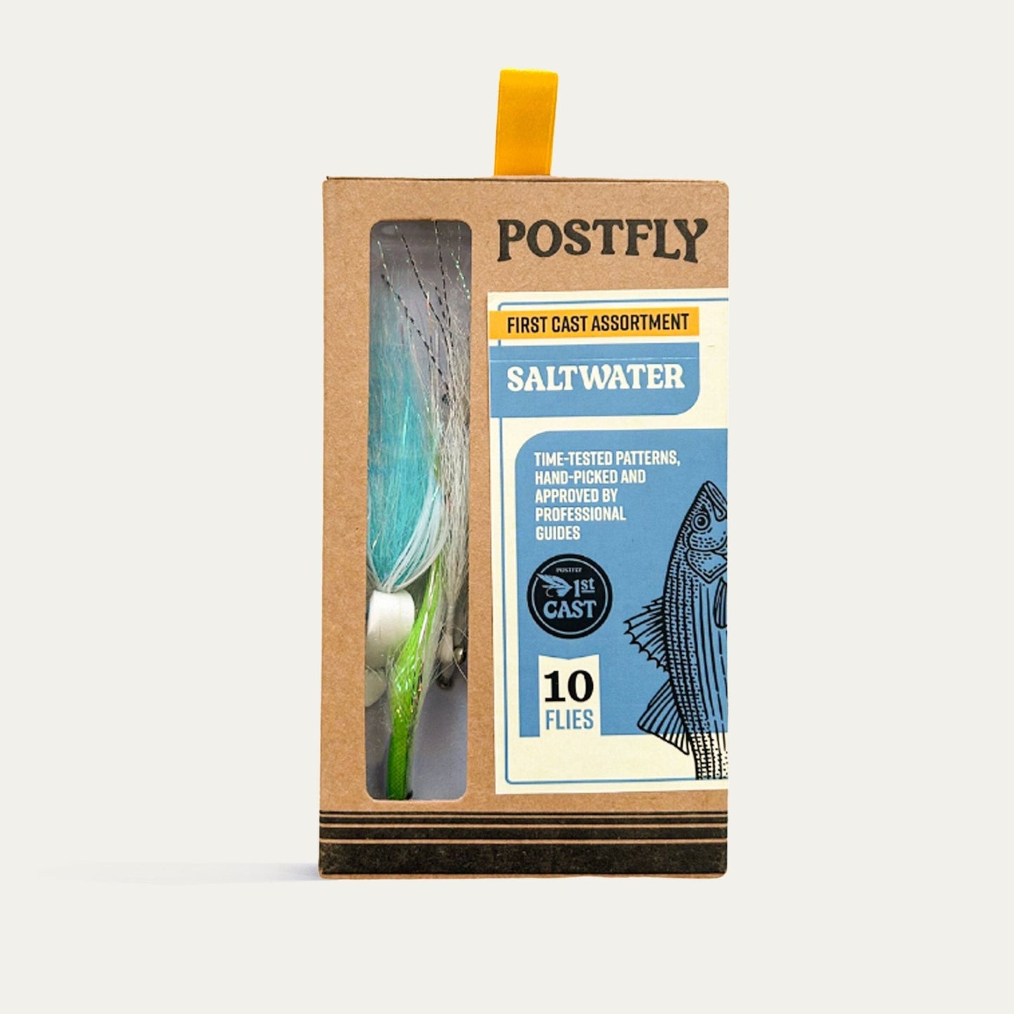Postfly First Cast Beginner Saltwater Fly Assortment - 10 Flies - Angler's Pro Tackle & Outdoors