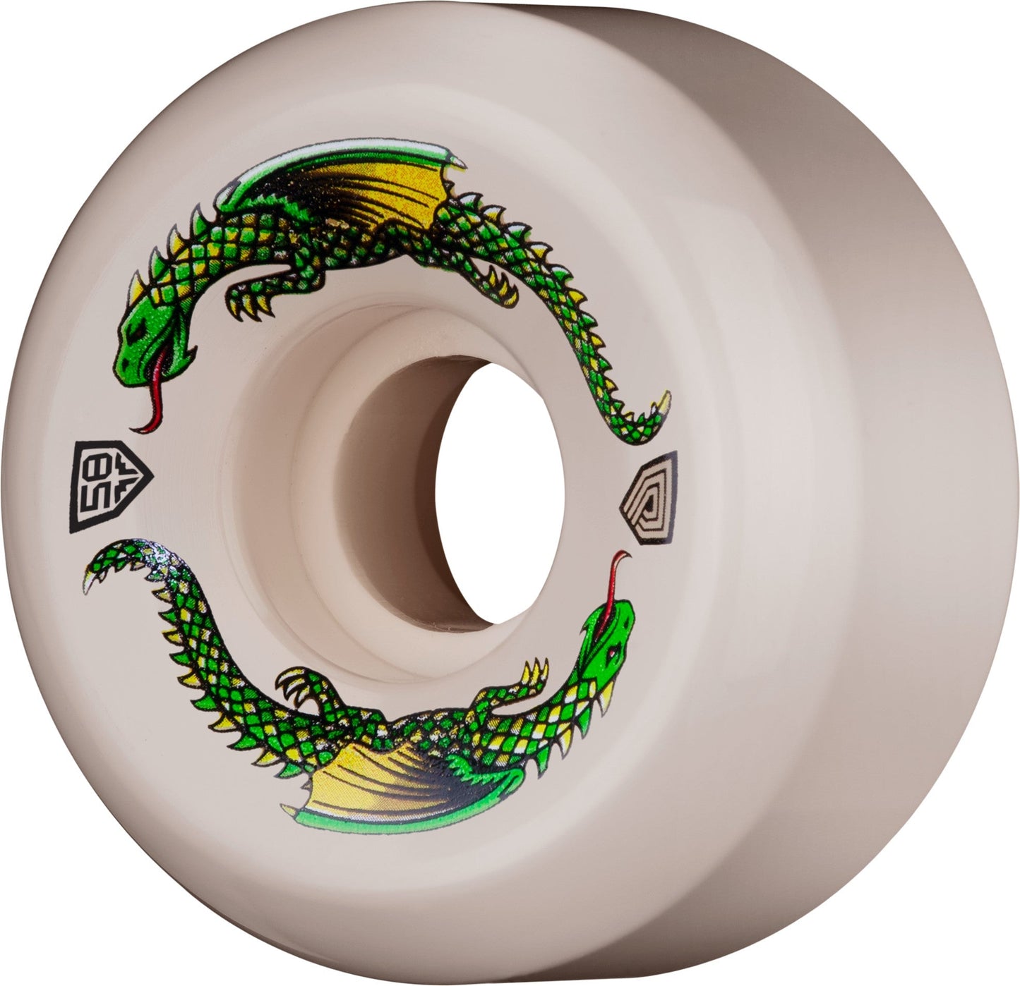 Powell Peralta Dragon Formula Rat Bones II Wheels 58x33mm 93A - Off White (Set of 4) - Angler's Pro Tackle & Outdoors