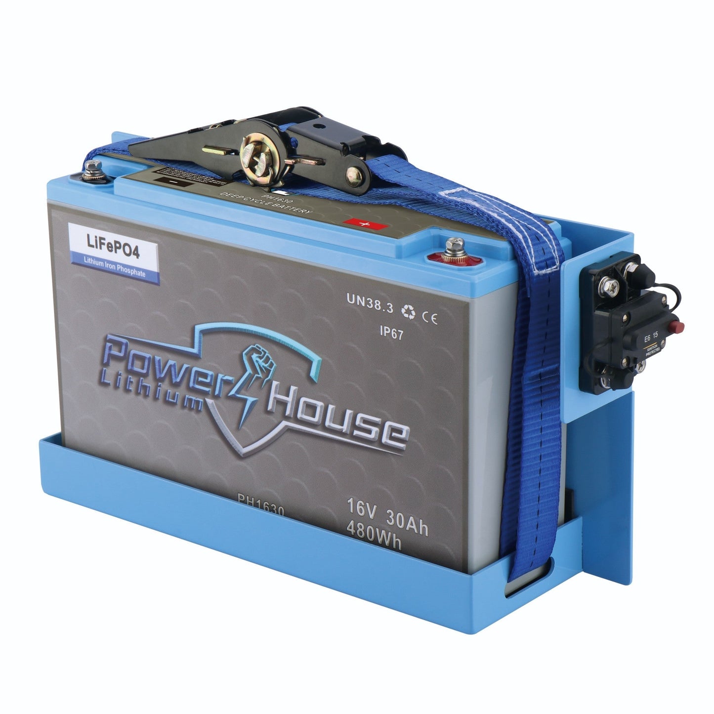 PowerHouse Lithium 16V 30Ah Deep - Cycle Battery Kit for FFS - Angler's Pro Tackle & Outdoors