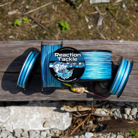 Reaction Tackle Braided Fishing Line - Blue Camo - Angler's Pro Tackle & Outdoors