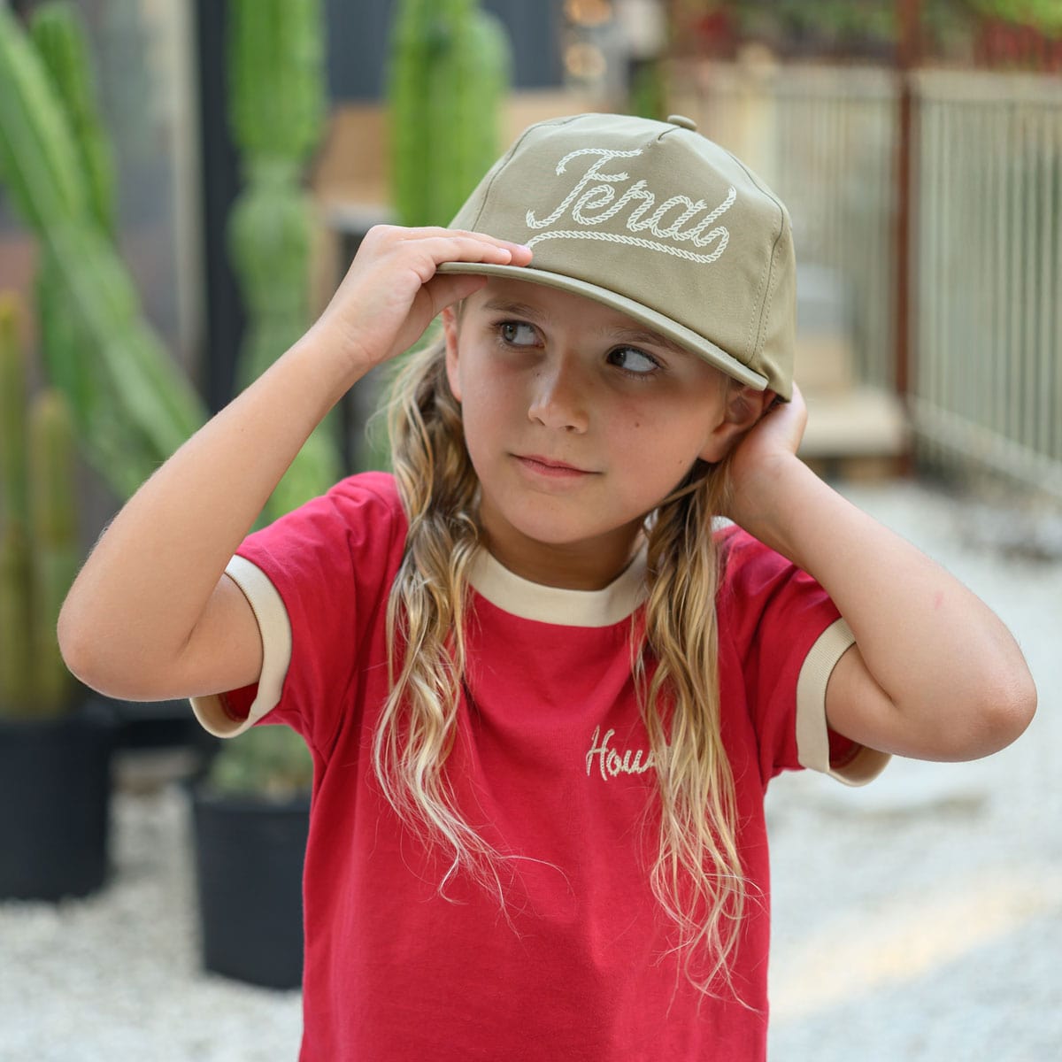River Road Howdy Vintage Ringer | Red (Youth)