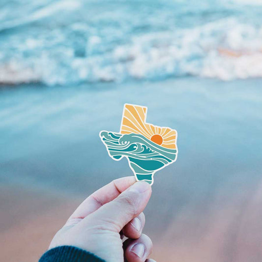 River Road Gulf Coast of Texas Sticker