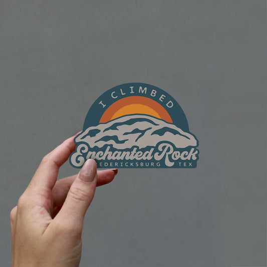 River Road I Climbed Enchanted Rock Sticker