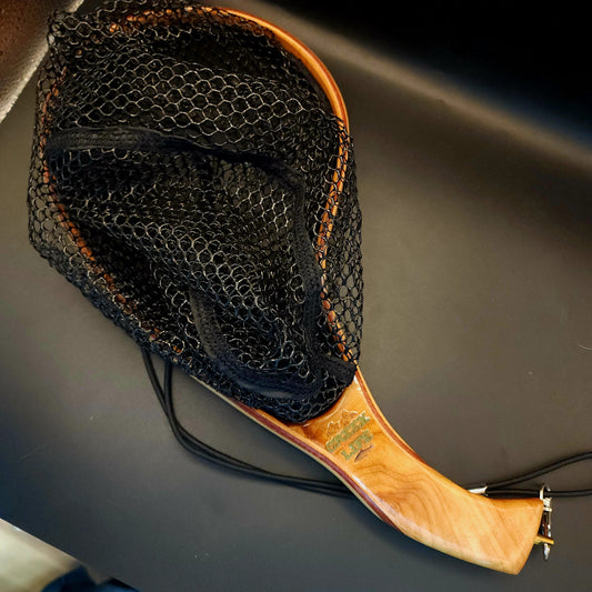 Creek Life Lure Co. The "Critter Getter" Wood w/ Rubber Coated Landing Net