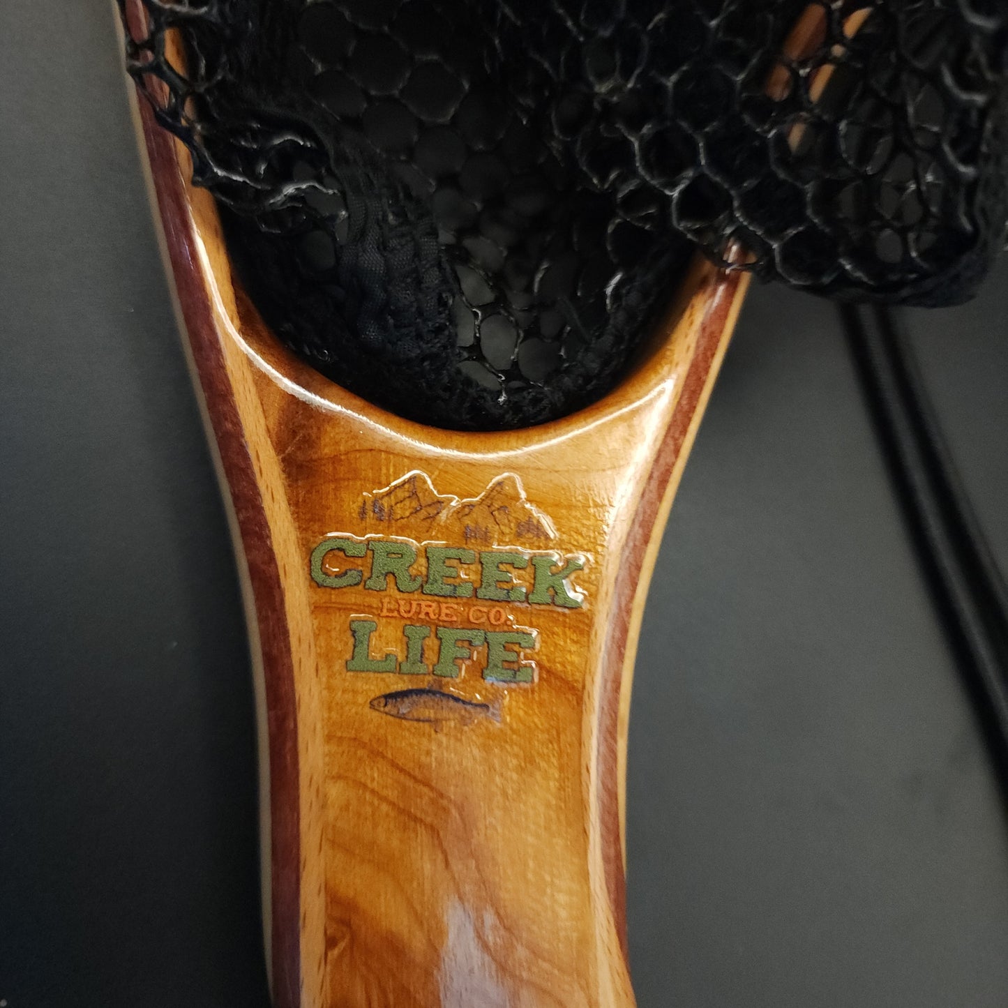 Creek Life Lure Co. The "Critter Getter" Wood w/ Rubber Coated Landing Net