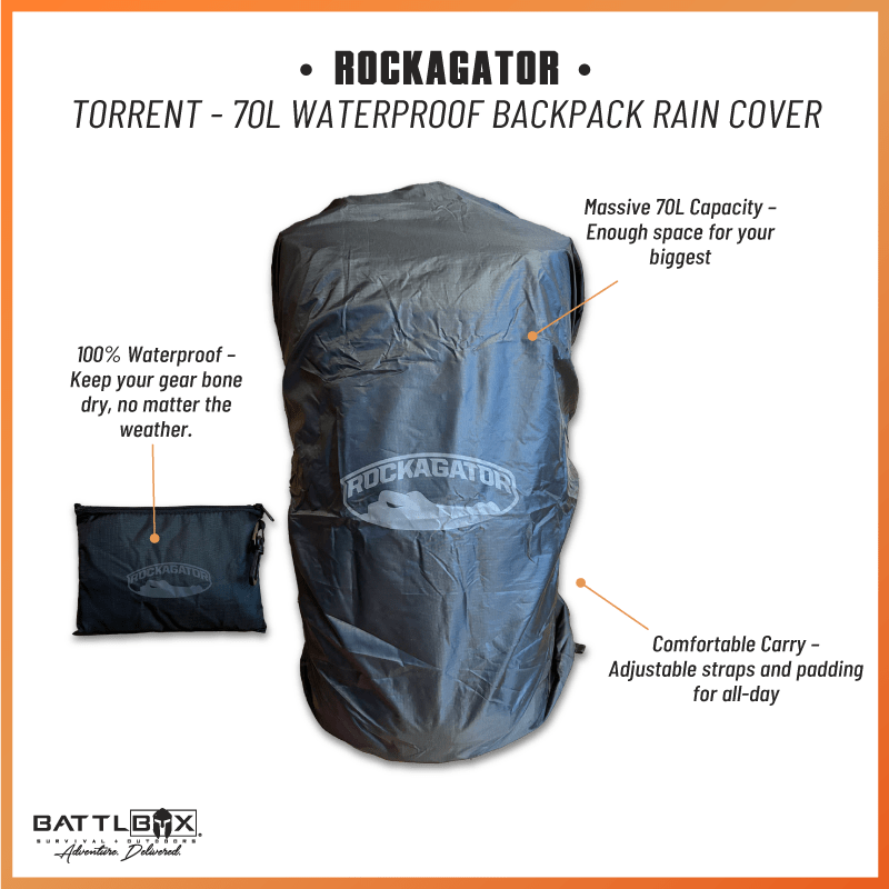 Rockagator TORRENT - 70 Liter Waterproof Backpack Rain Cover - Angler's Pro Tackle & Outdoors