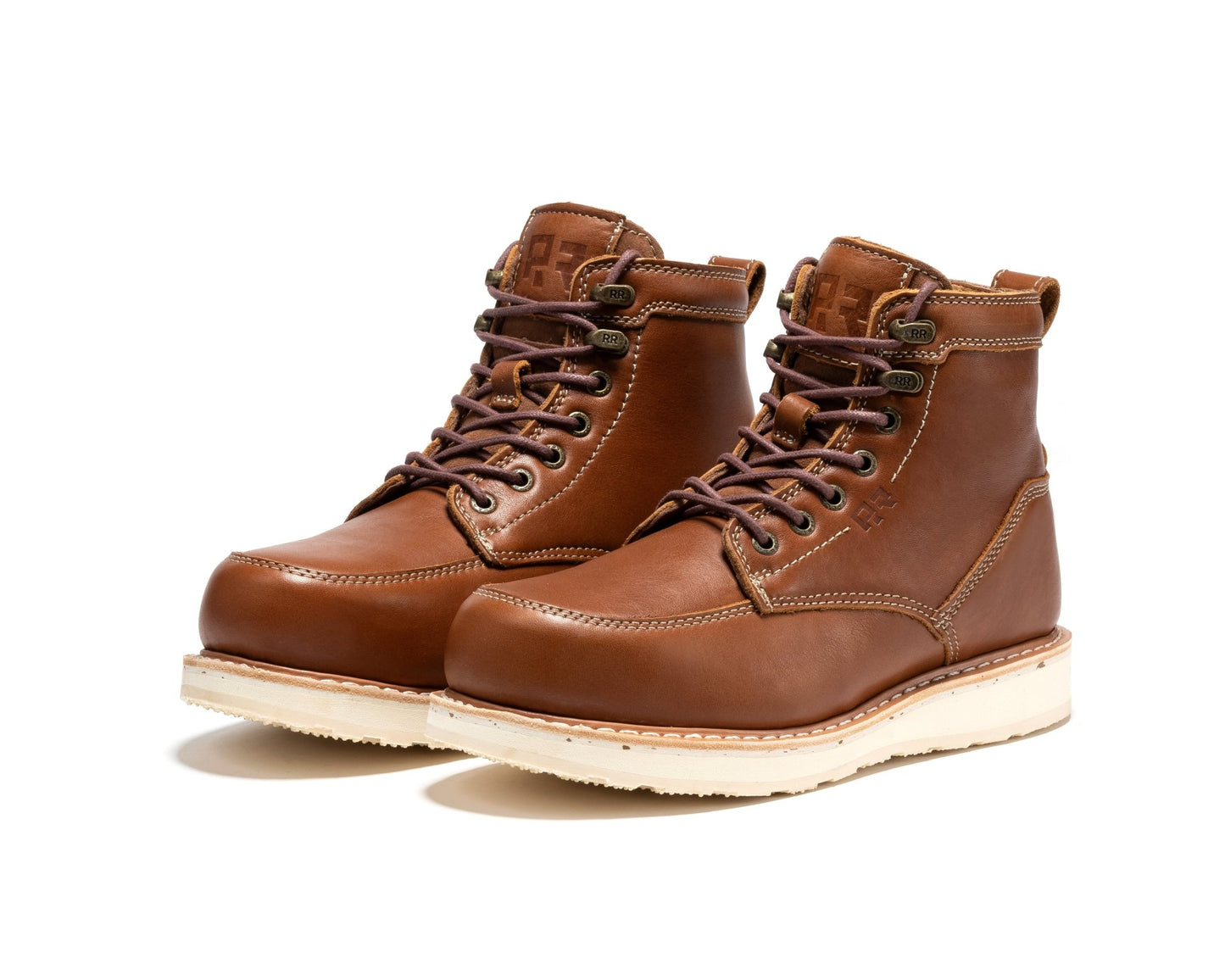 RockRooster Edgewood Men's 6 Inch Black Steel Toe Wedge Work Boots SAP610BK - Angler's Pro Tackle & Outdoors