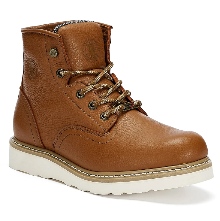 RockRooster Roberta Men's Wedge Work Boots, Safety Water Resistant Leather Boots, ASTM 2892 AP615