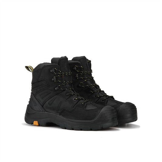 RockRooster Woodland Black 6 inch Composite Toe Leather Work Boots AK609