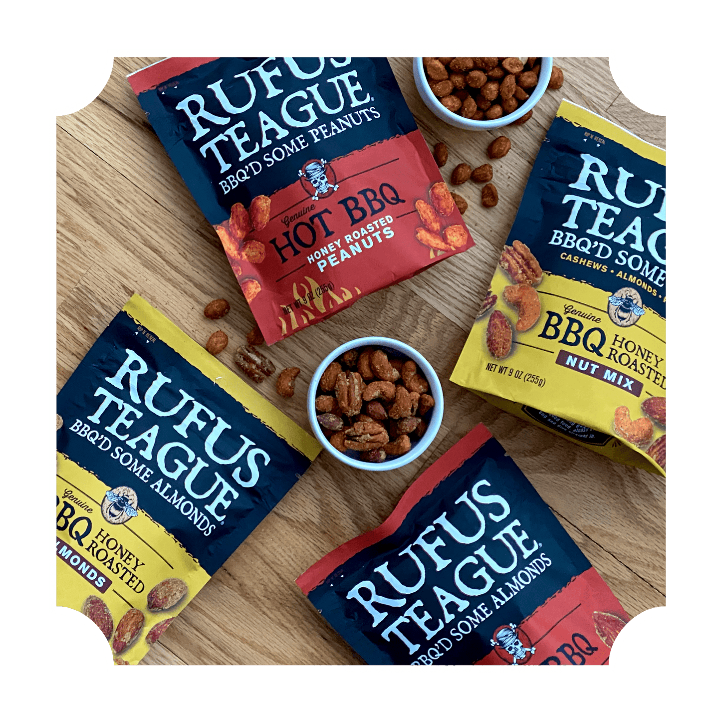 Rufus Teague BBQ NUTS - FULL VARIETY 6 PACK - Angler's Pro Tackle & Outdoors