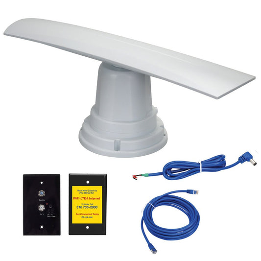Magnadyne RV-Link TV-1B-WFB1B | RV TV/AM/FM Antenna, Wi-Fi/LTE Prep Kit