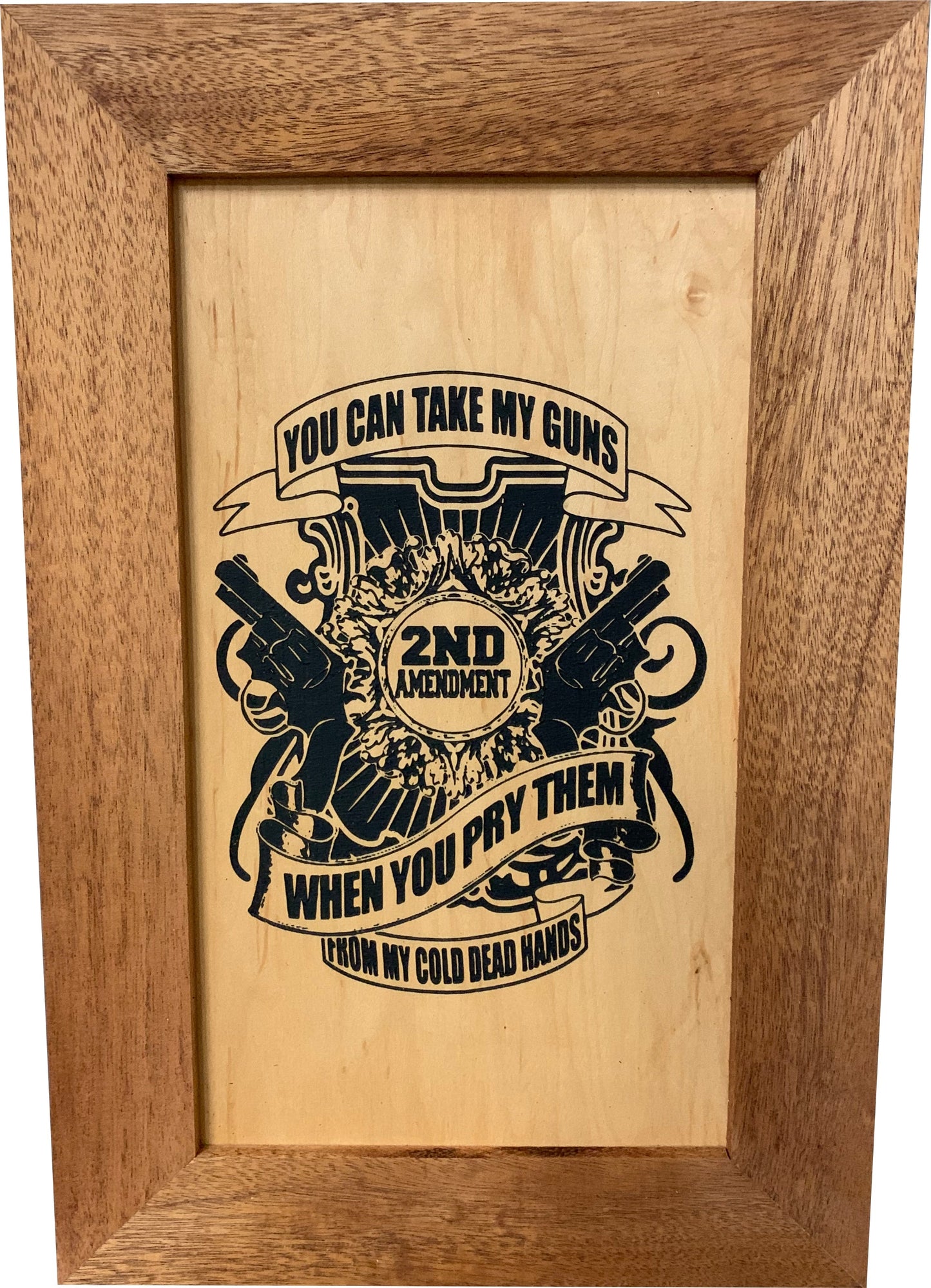 Bellewood Designs - 2nd Amendment Take My Guns Hidden Gun Storage Wall Decor