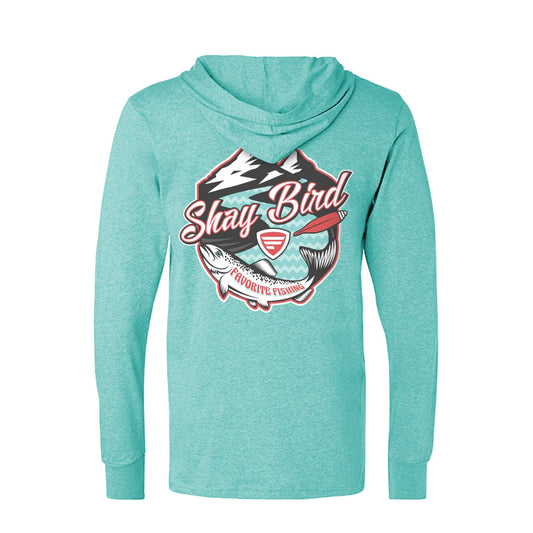Favorite Fishing Shay Bird Lightweight Tri-Blend Hoodie