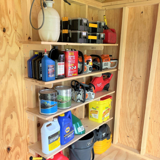 HangThis Up Shelf Brackets | Shed Shelving for Sheds