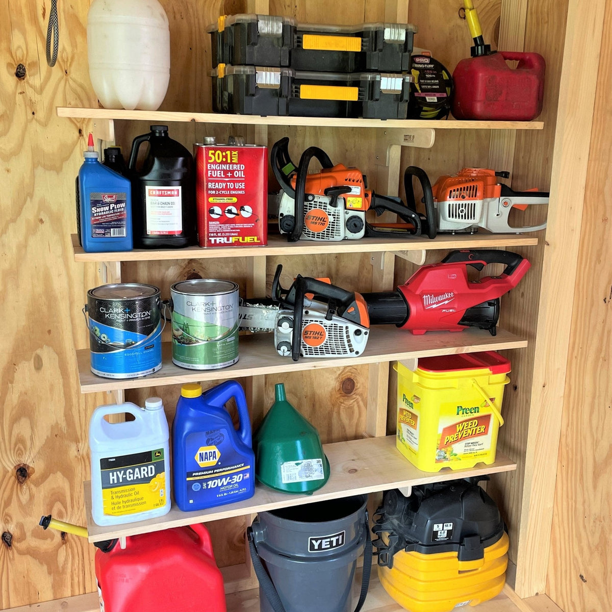 HangThis Up Shelf Brackets | Shed Shelving for Sheds