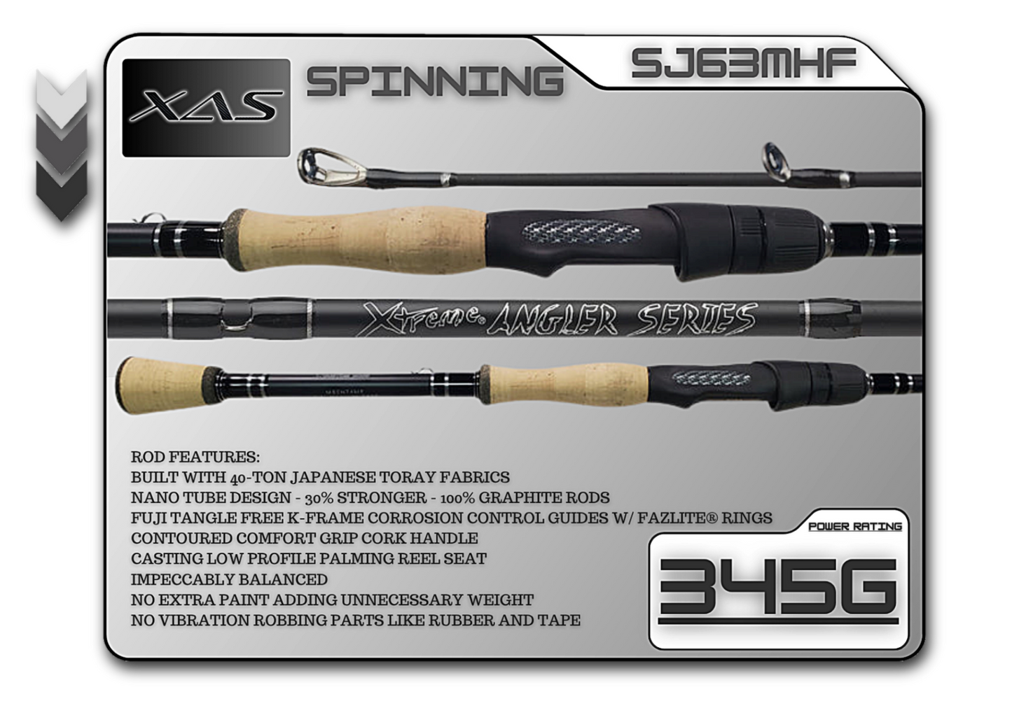 Fish Xtreme Rods SJ63MHF 6'3" Medium Heavy Fast