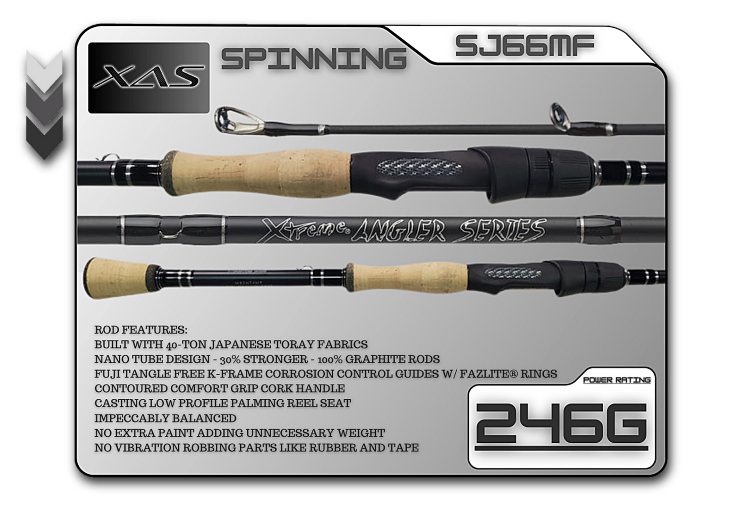 Fish Xtreme Rods SJ66MF 6'6" Medium Fast