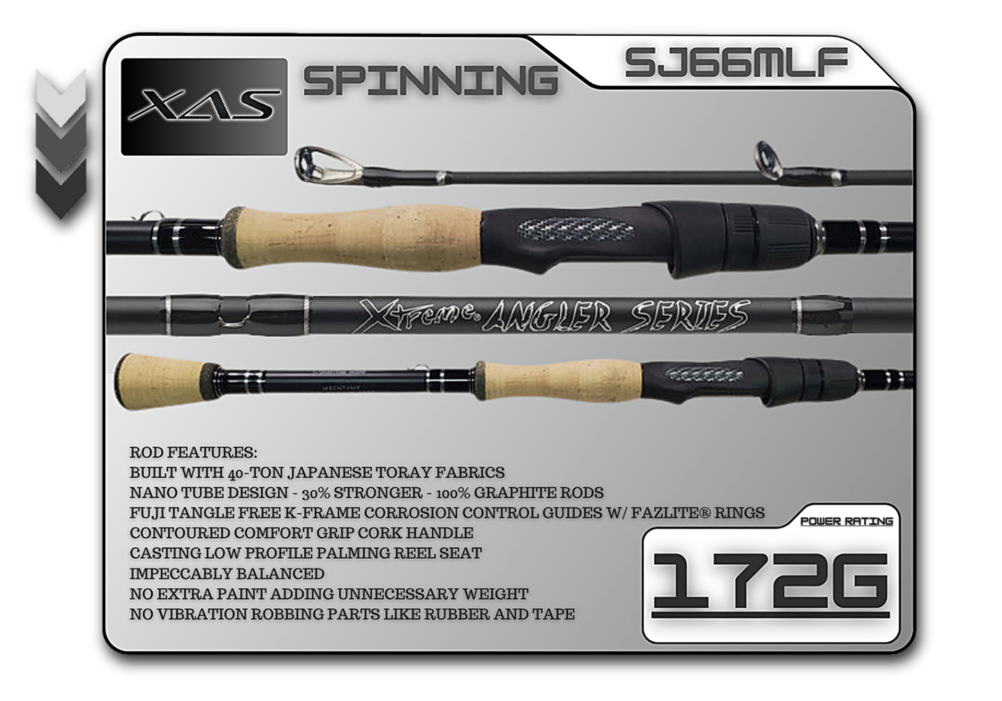 Fish Xtreme Rods SJ66MLF 6'6" Medium-Light Fast