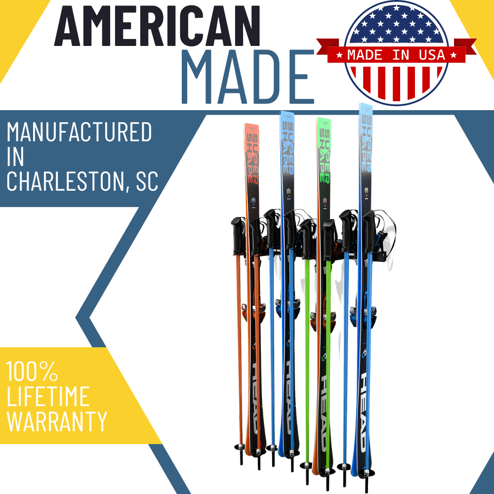 Koova - Wall Mount Snow Ski Rack for Garage