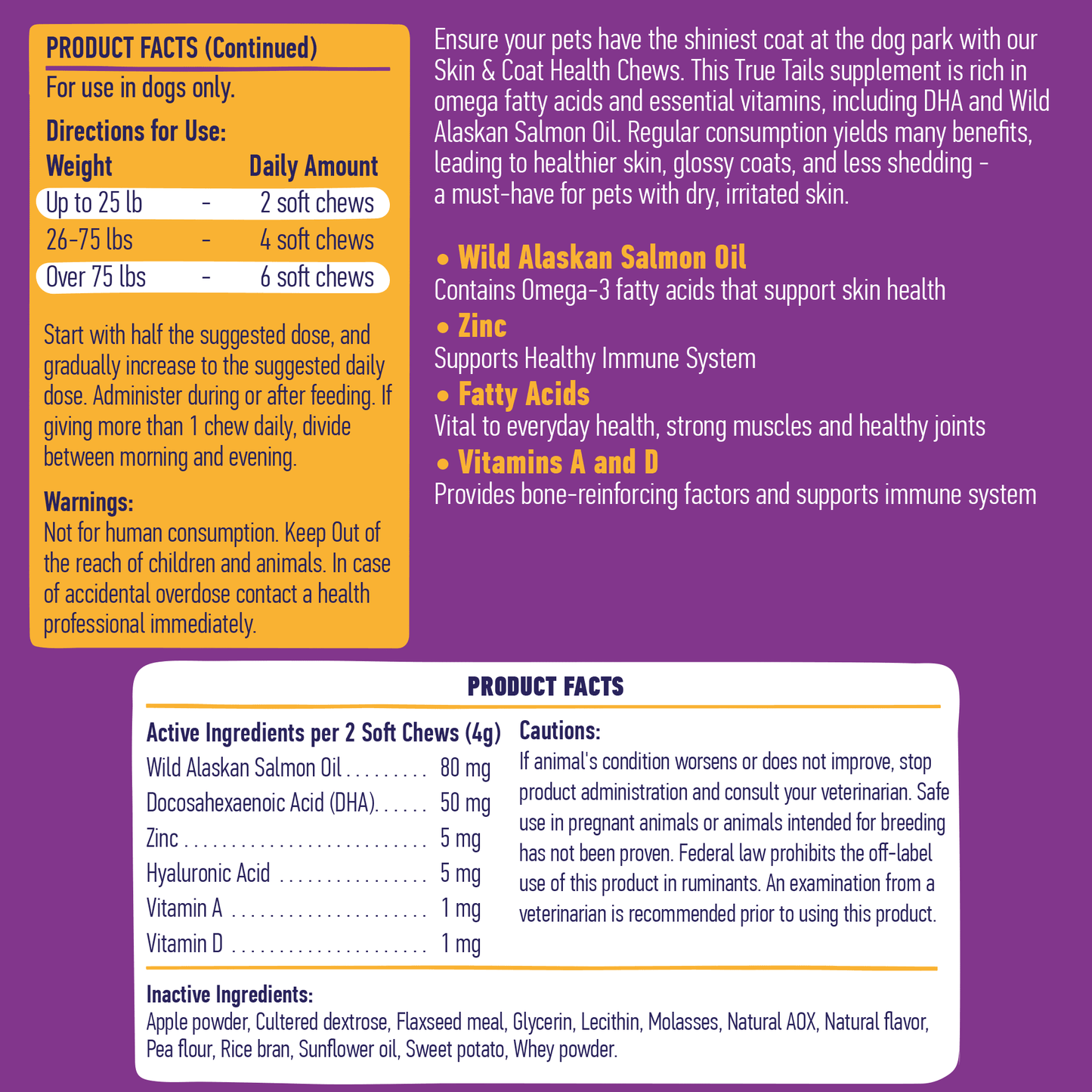 Skin and Coat Support For Dogs 9oz Jar (120 count) - Angler's Pro Tackle & Outdoors