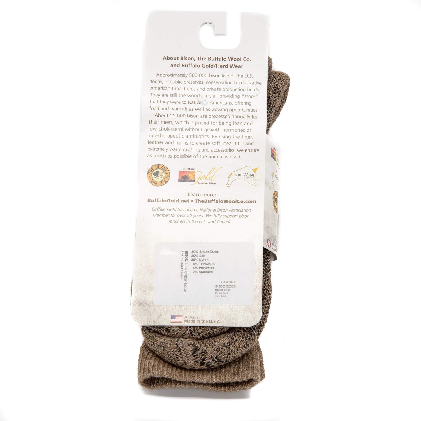 The Buffalo Wool Co. Pro Gear Crew Socks