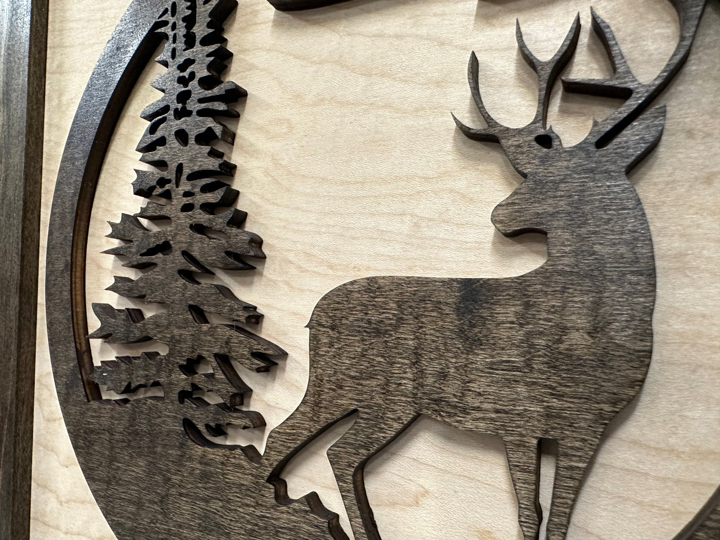 Bellewood Designs - Buck in Nature Decorative Wall-Mounted Gun Cabinet