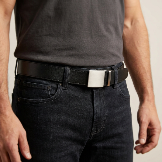 2ND AMEN Stealth Leather EDC Belt for Everyday Carry