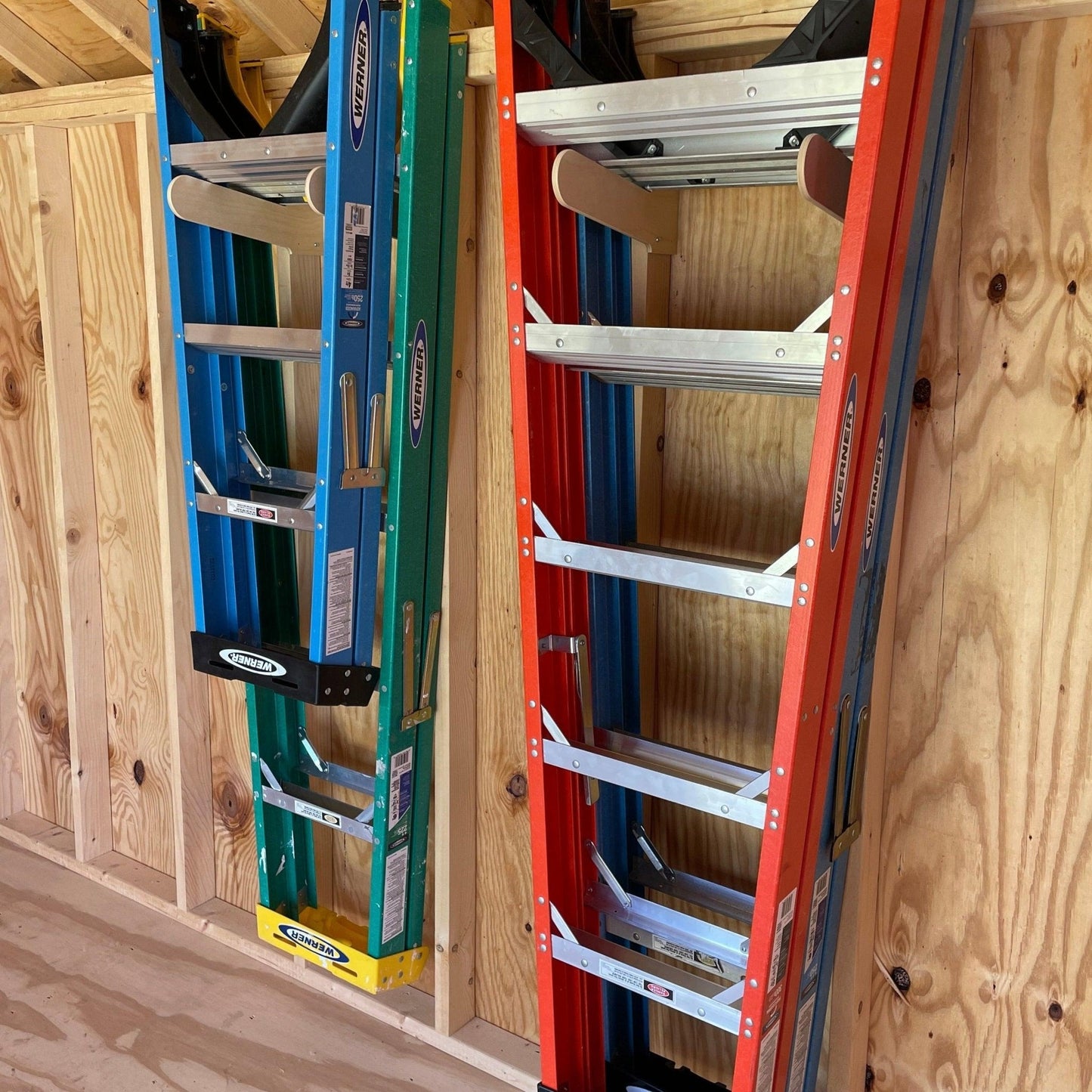 HangThis Up - Step Ladder Organizer, Shed Storage System, Yard Tool Organizer, Garden tool rack, Shed Tool Rack
