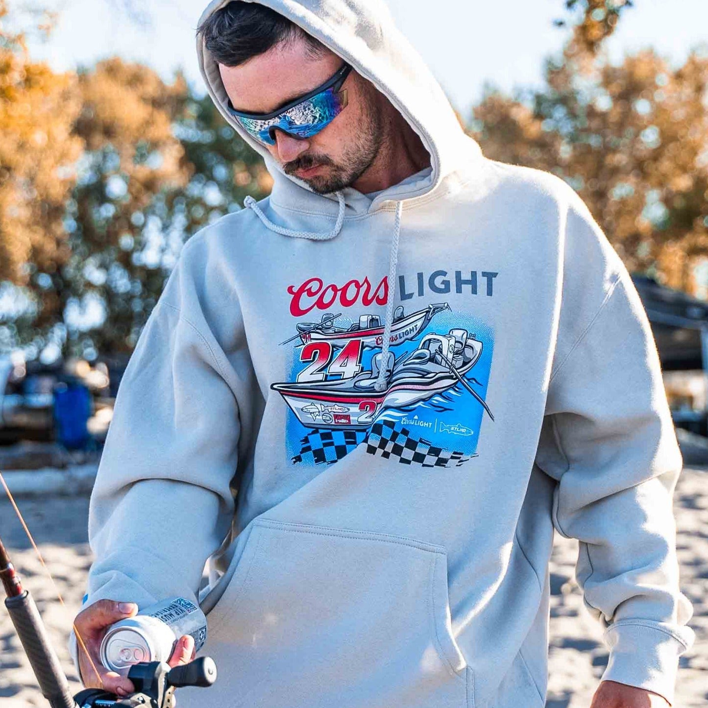 STLHD Men’s X Coors Light Fast Lane Premium Hoodie - Angler's Pro Tackle & Outdoors