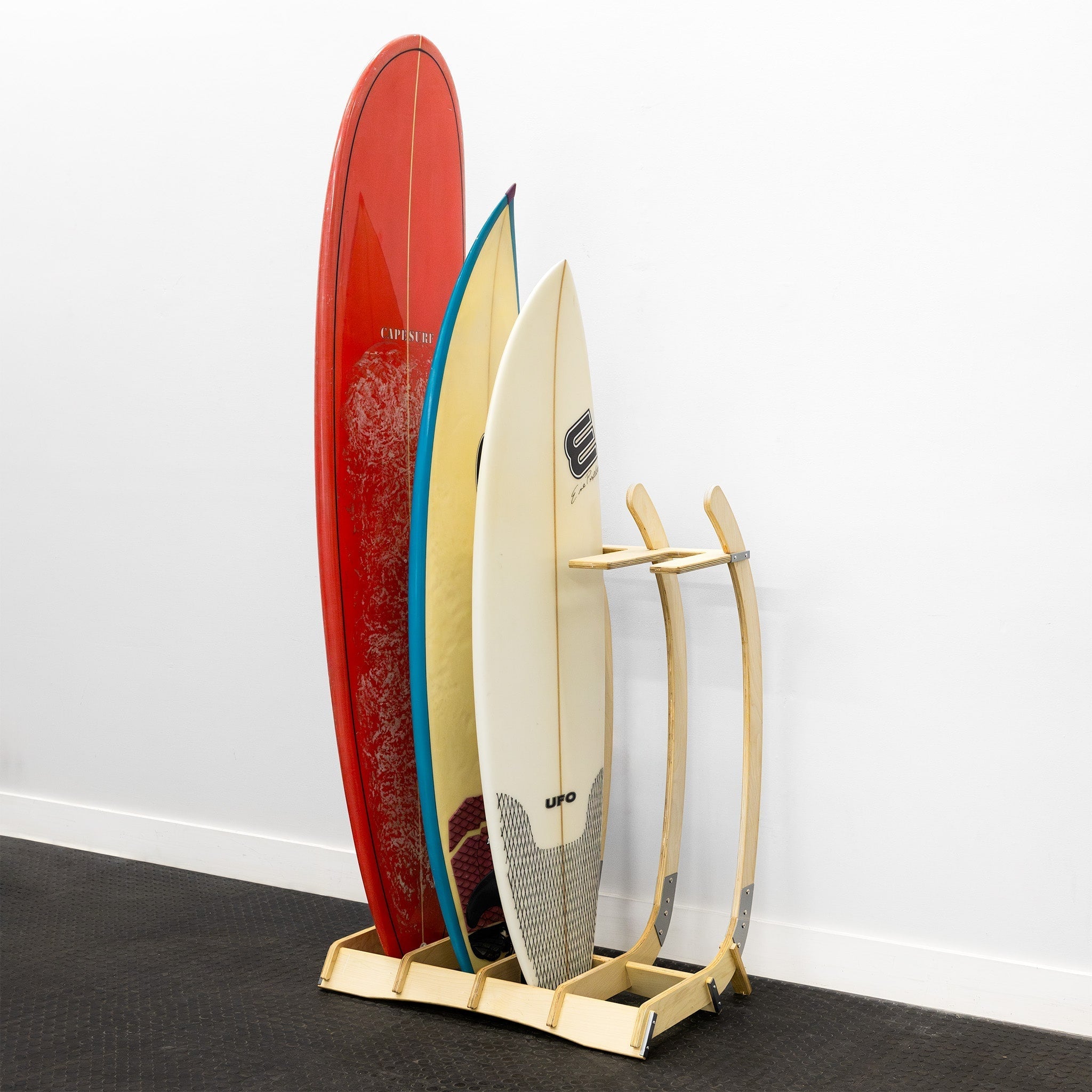 StoreYourBoard Freestanding Surf Rack Wooden Surfboard Display