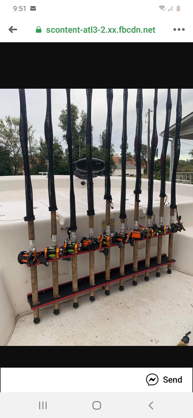 Fat Fish Designz Straight Run Vertical Rod Racks (6-12 rod )