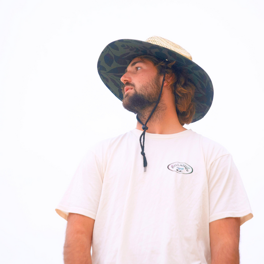 COR Surf Straw Beach Lifeguard Sun Hat - Kona Green
