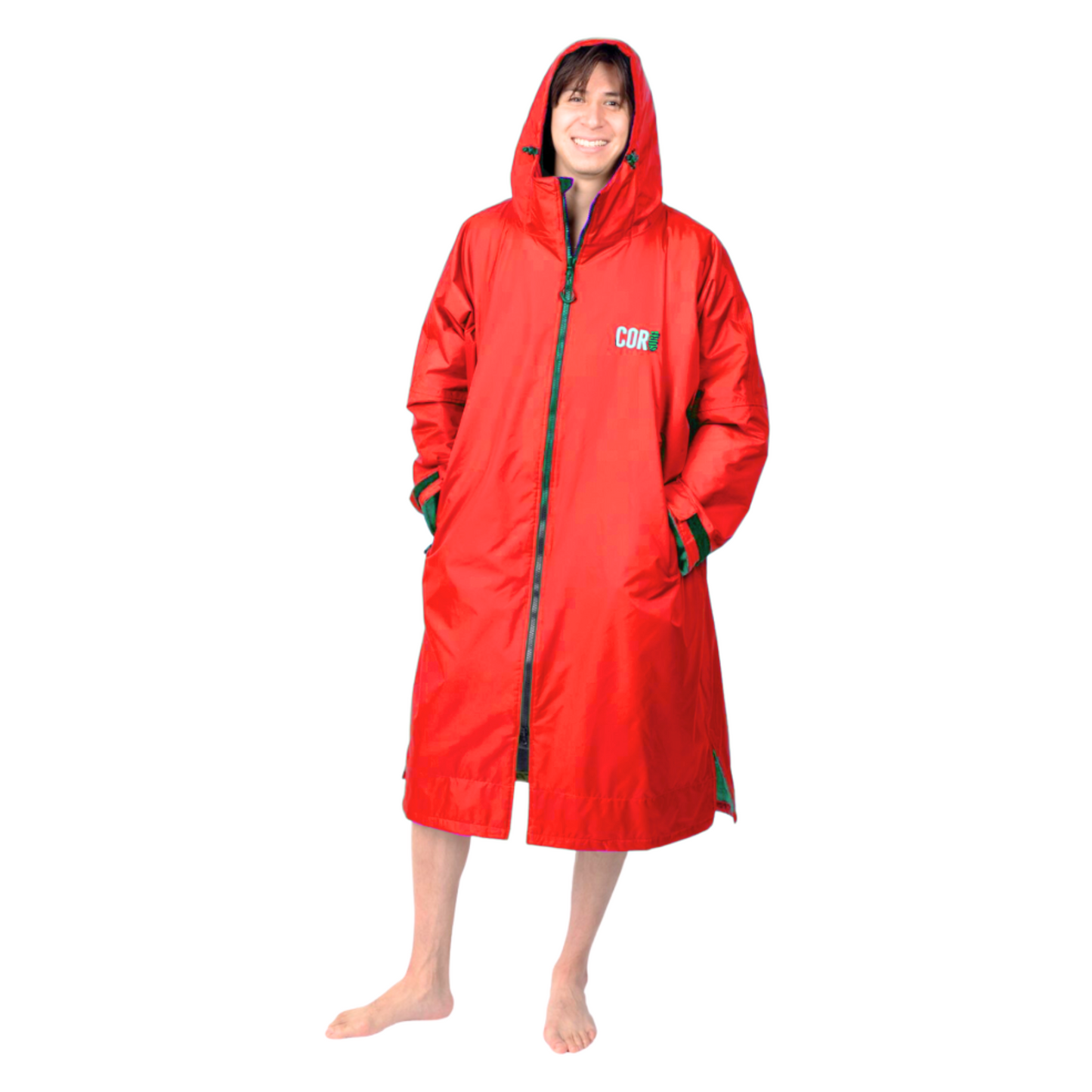 COR Surf Waterproof Swim Parka (Red)