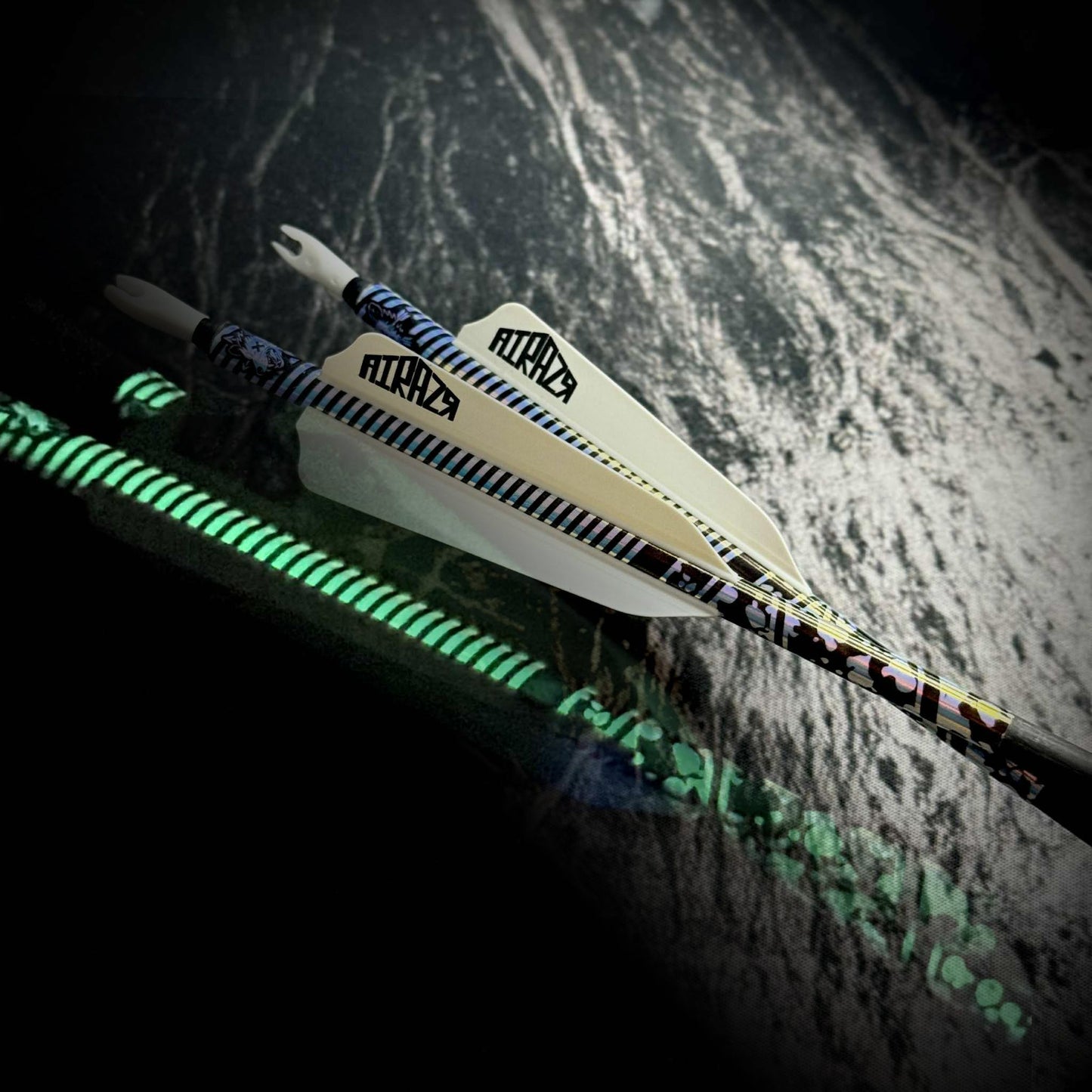 The Bowtique Aurora GLOW - IN - THE - DARK Arrow Wraps - Angler's Pro Tackle & Outdoors