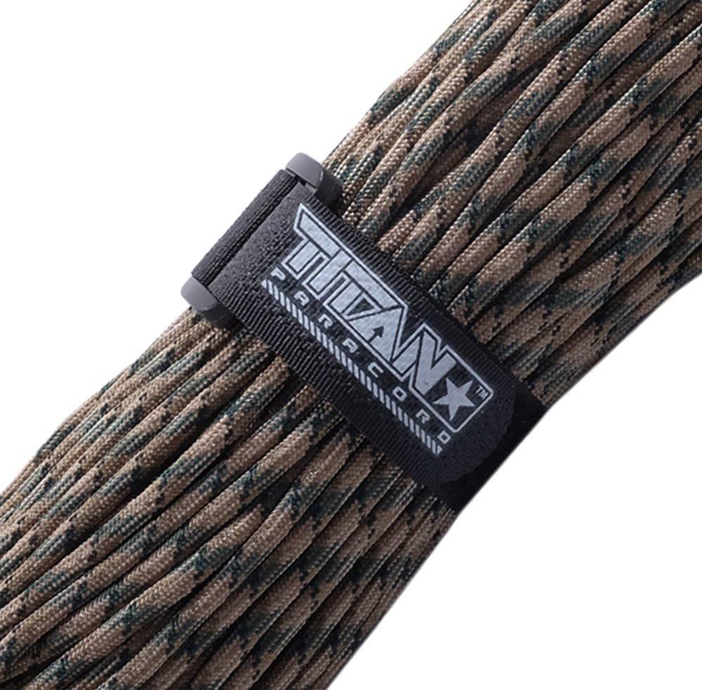 TITAN Survival Paracord Fasteners, Hook & Loop, 5 - Pack | BLACK - Angler's Pro Tackle & Outdoors