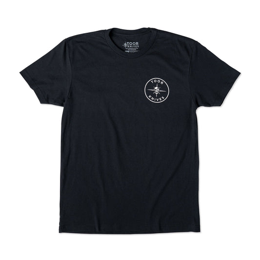 Toor Knives Logo Tee - Black/White - Angler's Pro Tackle & Outdoors