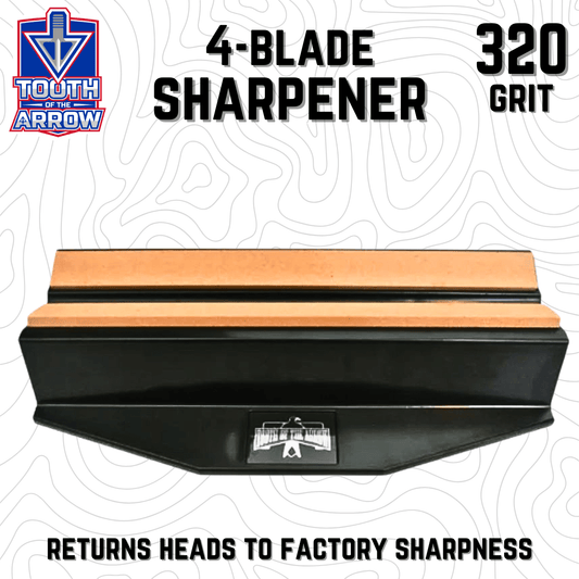 Tooth of the Arrow | Medium Grit 4-Blade Broadhead Sharpener