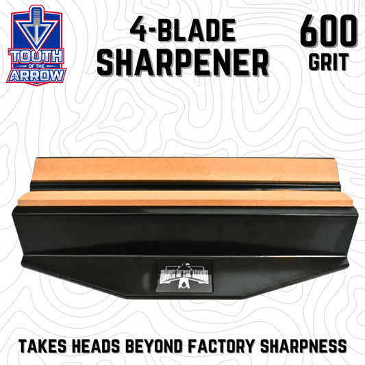 Tooth of the Arrow | Fine Grit 4-Blade Broadhead Sharpener