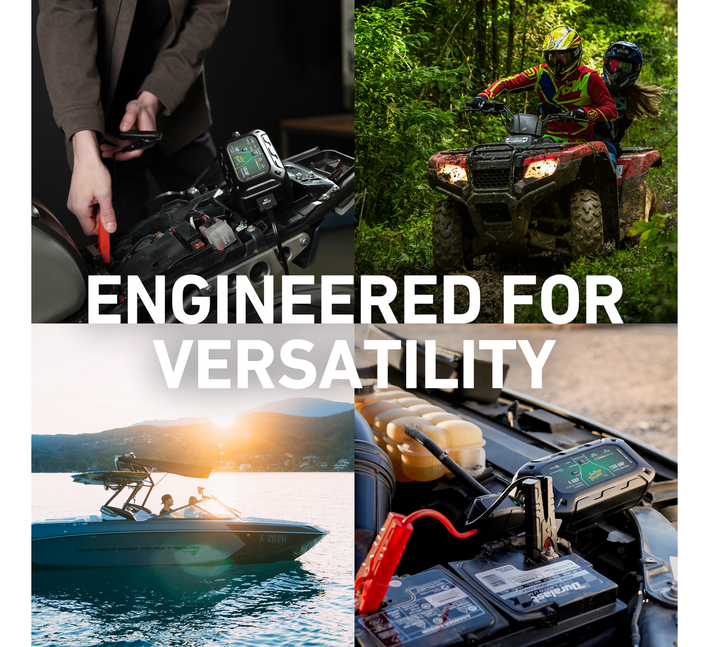 Battery Tender® Charge N Start 4120 4 AMP Battery Charger & 1200 AMP Jump Starter