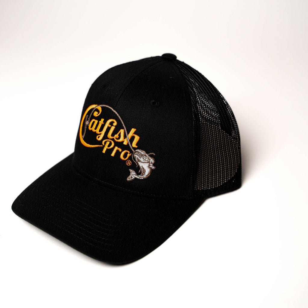 Catfish Pro Tournament Series Black/Orange Snapback Hat