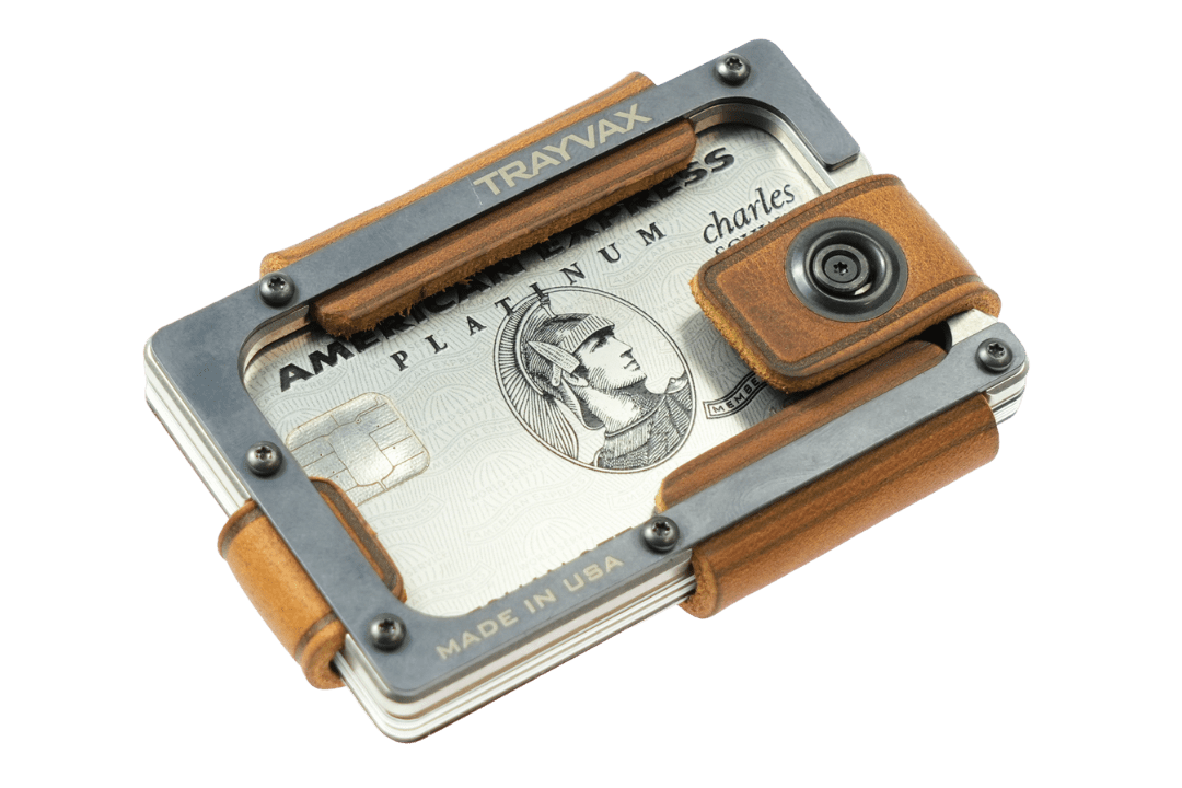 Trayvax Contour Lite Wallet - Titanium Tobacco Brown