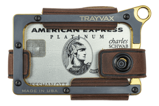 Trayvax Contour Wallet - Brass Mississippi Mud