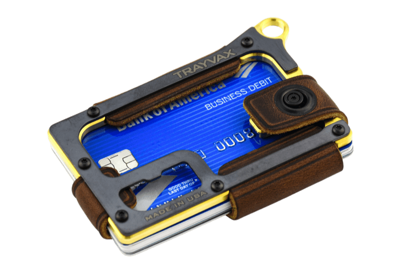 Trayvax Contour Wallet - Brass Mississippi Mud