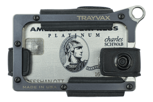 Trayvax Contour Wallet - Raw Stealth Black