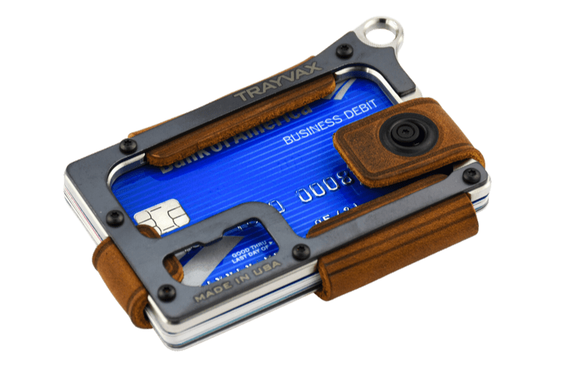 Trayvax Contour Wallet - Raw Tobacco Brown