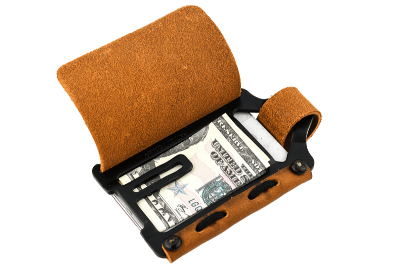 Trayvax Element Wallet - Black Tobacco Brown