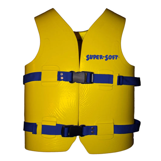 TRC Recreation Super Soft Child Life Jacket Safety Vest, Medium, 2 Pack, Yellow - Angler's Pro Tackle & Outdoors