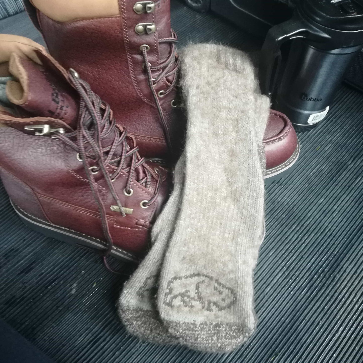 The Buffalo Wool Co. Trekker - Advantage Gear Boot Socks- New Run
